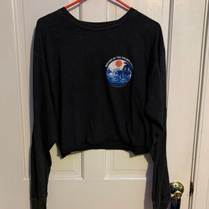 PacSun Long Sleeve Crop Top